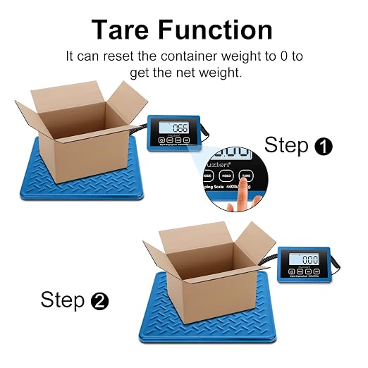 Fuzion Shipping Scale, 440LB x 10g Postal Scale, Hold & Tare Function | Durable Alloy Steel Platform, Heavy Duty Scale for Packages, Luggage, Large Floor Scale Battery and AC Adapter Included - Image 7