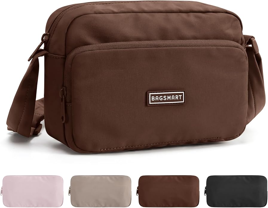 BAGSMART Mini Foldable Crossbody Bags for Women, Cute Travel Purses | 2.4L mini for daily travel campus, water-resistant sling bag, cute travel purse, classic shoulder bag - Image 9