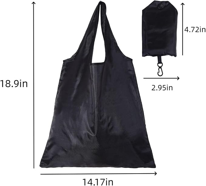Ultra-Lightweight Foldable Tote Bag, Unisex Reusable Shopping and Travel Tote, Compact Collapsible Market Carryall - Image 5