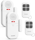 TECKNET Door Alarms for Kids Safety, 130dB Loud Adjustable Volume Window Alarm with Flashing LED, 4 Modes Door Alarm with Remote 60m/200ft, Easy to Install for Home Security by Tecknet