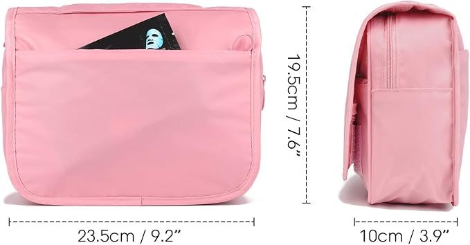 Narwey Small Hanging Travel Toiletry Bag for Women, Travel Bag for Toiletries, Makeup Bag Organizer Make Up Bags Cosmetic Bags for Girls - Image 7