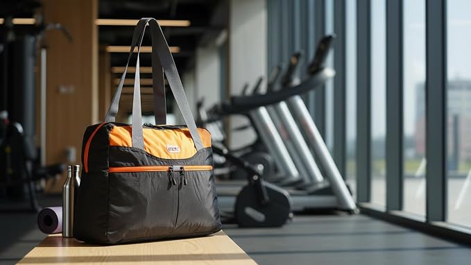 Packable Tote Bag Extra Small Duffel Bag Carry On Under Seat 20L Foldable | Nylon Packable Bag Travel Light Mens Personal Item Travel Bag Airplane Purse Carry On Bag for Women to Stand On Suitcase - Image 5