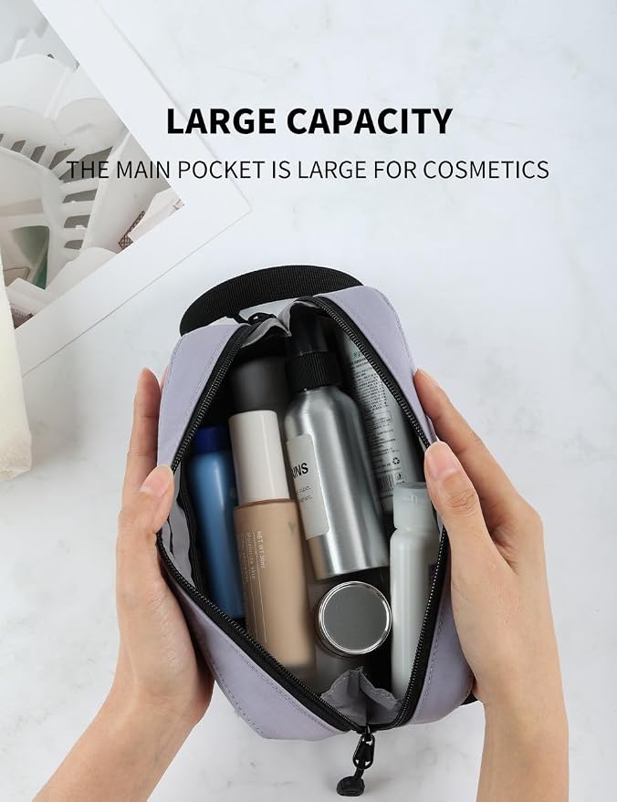 GOX Travel Toiletry Bag Dopp Kit Case for Men Multifunction Packing Organizer Pouch (Lavender purple) - Image 7