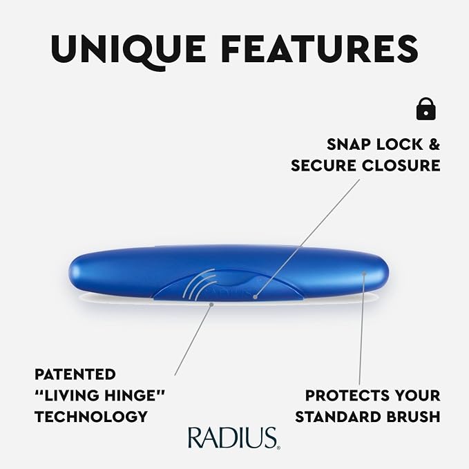 RADIUS Toothbrush Travel Case for Standard Brush, BPA-Free Recycled Plastic, Portable for Bathroom, School, Home, Camping - Translucent (FITS ALL CONVENTIONAL TOOTHBRUSH SOURCE TOOTHBRUSH) - Image 4