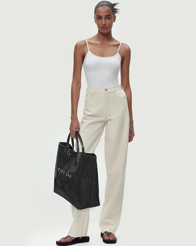 Lushandy PVC Tote Bag for Women Jelly Beach Bag Top Handle Hobo Handbag | Water-Resistant, Wipe Clean, Lightweight - Image 2