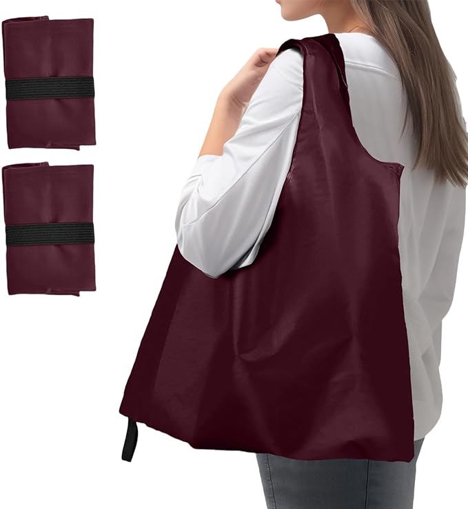 Foldable Shopping Bag, Reusable Grocery Bag Holder, Tote Bags by Unknown