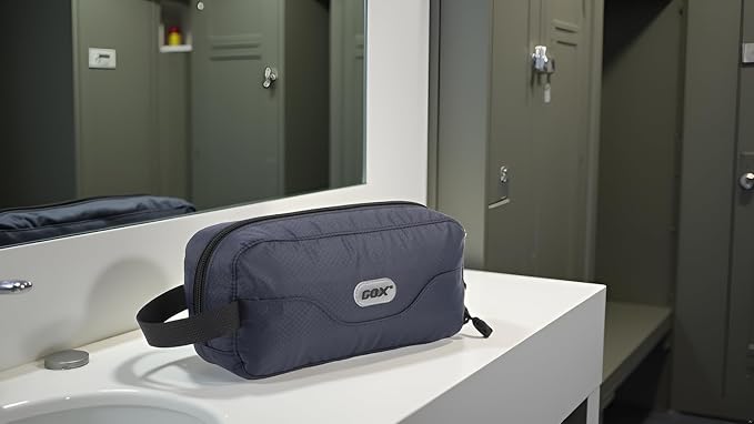 GOX Travel Small Toiletry Bag for Men Nylon Dopp Kit Medicine Bag Organizer Pouch Shave Kits for Teens Bathroom Compact Navy 9.8 * 4.3 * 3.3 Inches - Image 5