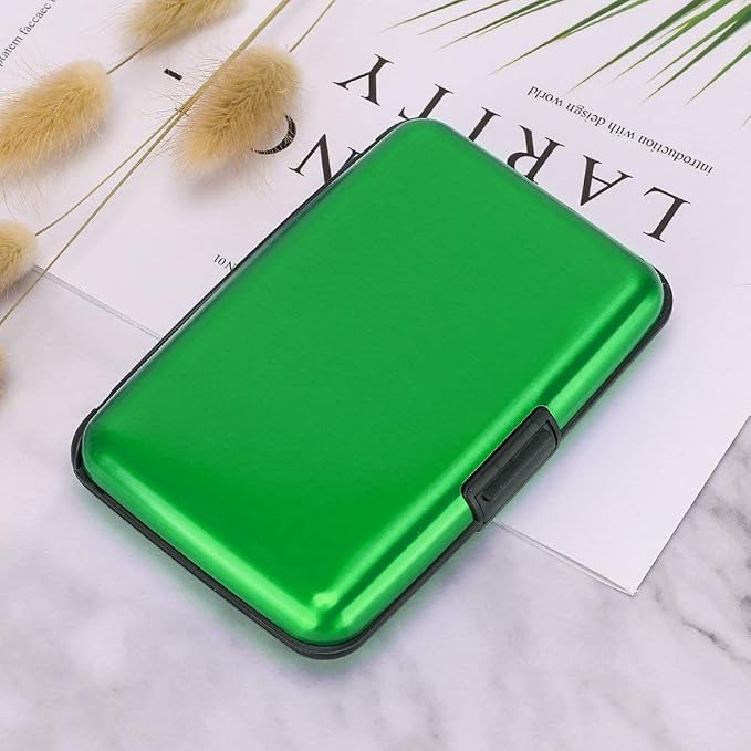 RFID Blocking Credit Card Protector Case Holder Wallet for Men Women | RFID Blocking Credit Card Protector Aluminum ID Case Hard Shell Business Card Holders Metal Wallet for Men or Women - Image 7