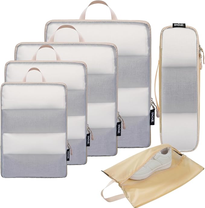 BAGAIL 6 Set Ultralight Compression Packing Cubes Packing Organizer for Travel Accessories Luggage Suitcase Backpack by BAGAIL
