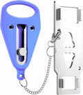Portable Door Lock for Travel – Hotel Door Locks for Travelers Security – Door Safety Lock from Inside for Home & Apartment – Travel Locks for Hotel Rooms – (Blue) by PocketLock