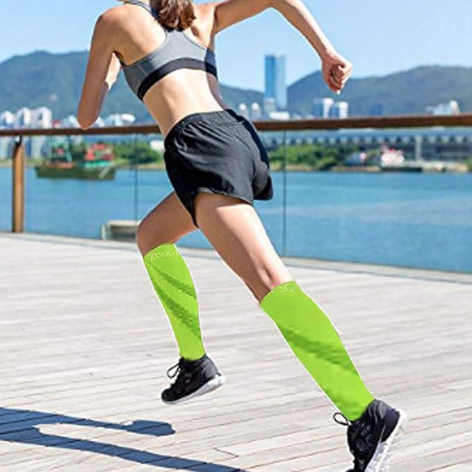 zuoge 3 Pairs Compression Socks Pack - Best Medical, Nursing, Travel & Flight Socks - Running & Fitness - 15-20mmHg - Image 2