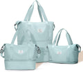 Expandable Travel Duffle Bag for Women Men, Large Gym Bag Travel Tote Bags, Waterproof Carry On Personal Item Bag Airline Approved, Overnight Workout Weekender Bag with Luggage Sleeve, Light Blue | Waterproof Carry On Personal Item Duffel Bag 40L Doubl... by Livbote