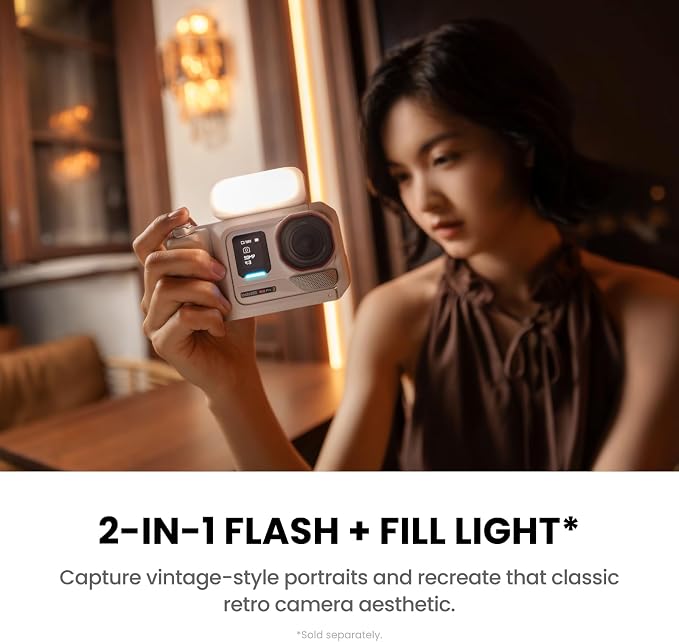 Insta360 Ace Pro 2 Arctic White Limited Edition Flash Print Bundle - 8K Waterproof Action Camera Co-Engineered with Leica, 1/1.3" Sensor, Leading Low Light, Xplorer Grip Pro Kit for Street Photography - Image 3