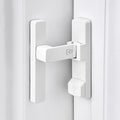 Matte White 90 Degree Barn Door Lock,Flip Gate Latches Hardware | Zinc Alloy Door Lock,Right Angle Door Lock Latch,Sliding Door Latches,for bedroom,drawer,pet enclosures,cabinet,garage,window by INIRET