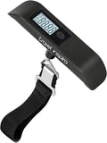 travel inspira Luggage Scale, Portable Digital Hanging Baggage Scale for Travel, Suitcase Weight Scale with Rubber Paint, 110 Pounds, Battery Included by TravelInspira