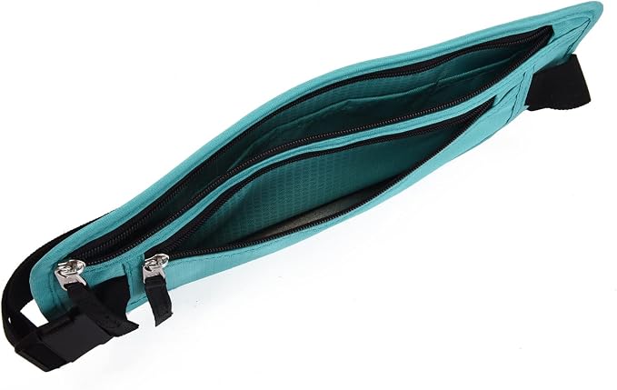 RFID Blocking Money Belt for Men Women, Slim Fanny Pack for Travel，Running,Conceal Waist Wallet for Passport Holder,Phone,Cash(Mint Green) - Image 5