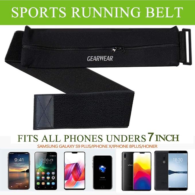 Running Belt | Runner Fanny Pack for Women and Men | Adjustble Waist Band Pack for Storage Phone - Image 3