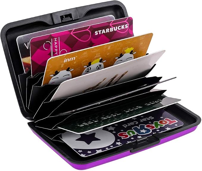 RFID Aluminum Wallet Credit Card Protector Case Holder for Men Women | Mini RFID Aluminum Wallet Credit Cards Holder Business Card Case Metal ID Case for Men Women - Image 5