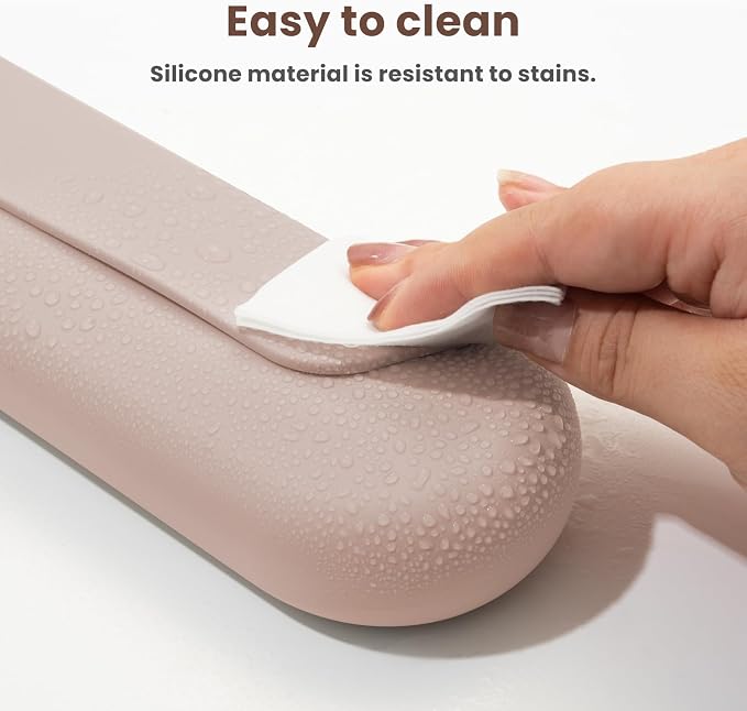 Silicone Electric Toothbrush Travel Case, Manual Toothbrush Travel Cover for Men and Women,Toothbrush Holder for Travel,Gym and More, Fits Most Manual and Electric Toothbrushes - Sand Pink - Image 4