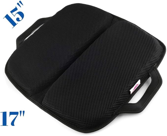 FOMI Premium All Gel Portable Seat Cushion | (15" x 17") | Comfortable Orthopedic Pad for Car, Office Chair, Wheelchair, Plane, or Home | Pressure Sore Relief, Prevents Sweaty Bottom | Foldable - Image 4