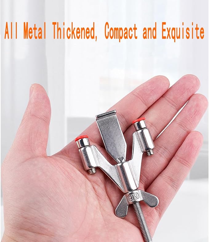 Portable Door Lock Home Security Hotel Door Locks (Silver Wing) - Image 4