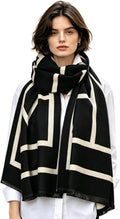 WaJuemy Winter Scarf for Women Dressy Evening Pashmina Shawl Wraps Open Front Poncho Blanket Fashion Travel Shawls Cape Wrap by WaJuemyFlagship