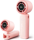 WHATOOK Portable Personal Handheld Fan: High Speed Cooling Fan, 12 Hours Battery Life, USB Rechargeable, Small Essentials for Women Cruise Travel, Beach Vacation (Pink) by FashionCaring-MakeitYours