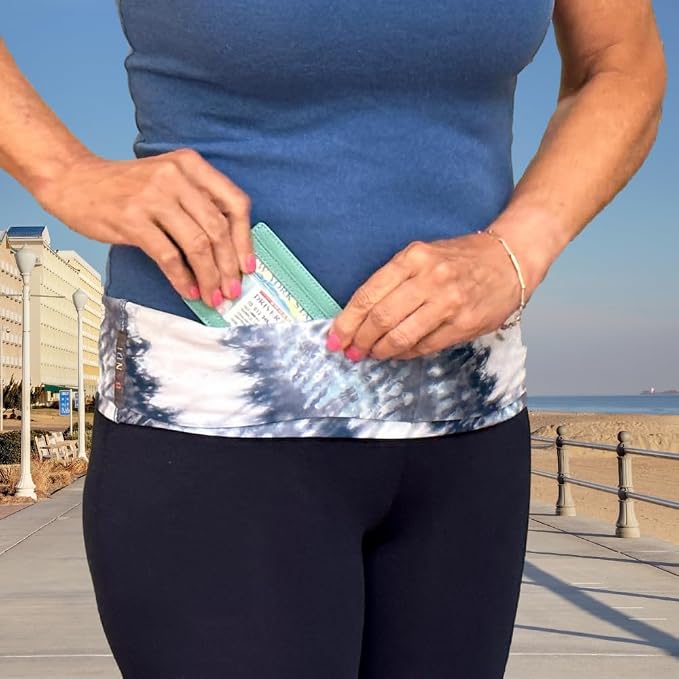 BANDI Pocketed Wraps – Running Waist Belt with Pockets for Phone, Money, Keys & Medical Devices | Secure, No-Bounce Travel & Fitness Belt, for Women and Men, USA Company - Image 7