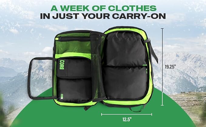 Compression Packing Cubes Travel Organizers plus Laundry or Shoe Bag with YKK Zippers (Black, 4 Piece) | 1 Large & 2 Small Cube, 2-Zipper Compression + Laundry Bag, Tear & Water-Resistant Ripstop, Reinforced Zippers - Image 6