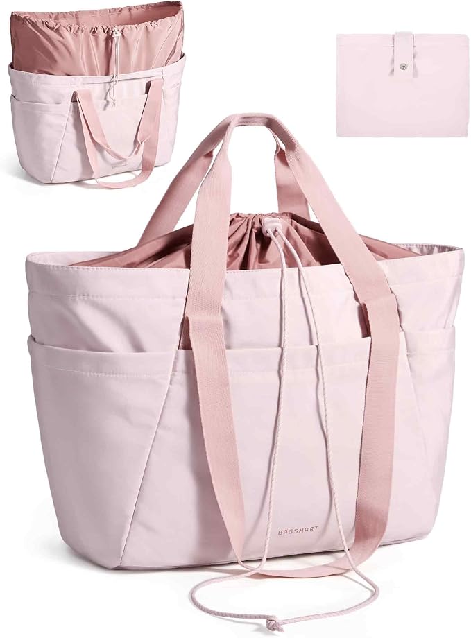 BAGSMART Reusable Grocery Bags, Large Beach Bag, Foldable Tote for Shopping Moving Holiday Travel Packing - Image 7