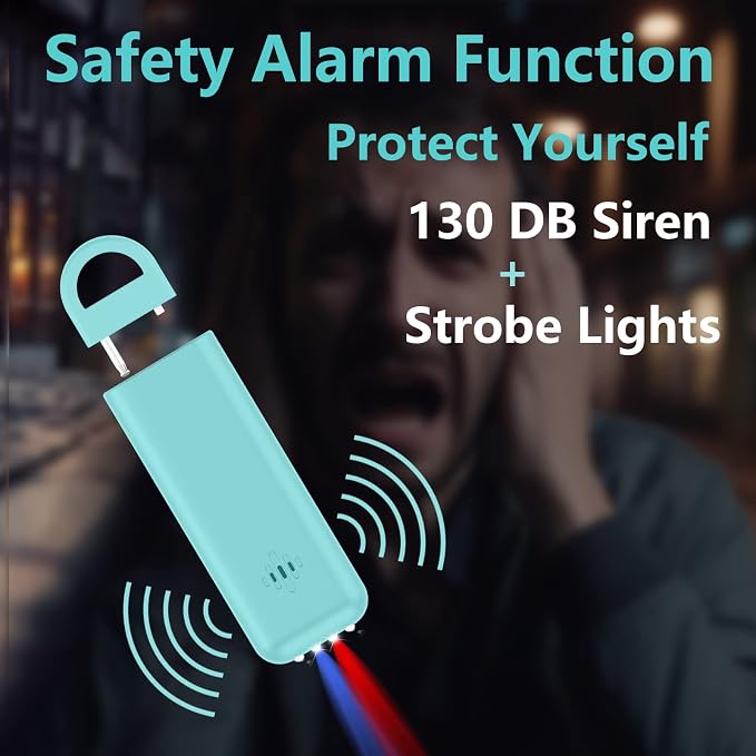 3-in-1 Personal Safety Alarm with Apple Find My - 130dB Emergency Siren, LED Strobe Flashlight, GPS Tracker Keychain for Women, Kids, Seniors - Real-Time Location, Anti-Loss, iOS Only - Image 3