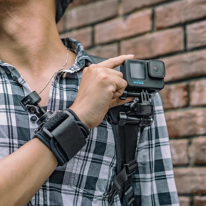 Wrist Strap Mount with Quick Release Adapter Compatible with GoPro Hero 13/12/11/10/9/8/7//6/5 Black,DJI Osmo Action 5 pro/4/3/2,Insta 360 ONE R,AKASO/Campark and More - Image 6