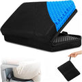 Gel Airplane Seat Cushion,Portable Travel Cushion for Long Sitting,Foldable seat Cushion for Airplane Seats, Office Chair, Camping, Bleachers, Flights, Commute by MVUENLEYOG
