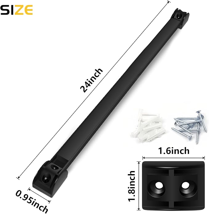 DGSL Heavy Duty Magnetic Tool Holder, 5 Pack 24" Wall Mount Organizer | Space-saving Magnetic Strip, Magnetic Knife Holder, Screwdrivers, Wrenches, Pliers, Garage and kitchen Organization - Image 2