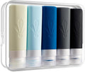 INSFIT Travel Bottles for Toiletries, TSA Approved 3oz Travel Size Containers, BPA Free Leak Proof Squeezable Silicone Tubes for Shampoo Conditioner Lotion Soap with Labels by INSFITPortableTravelBottles
