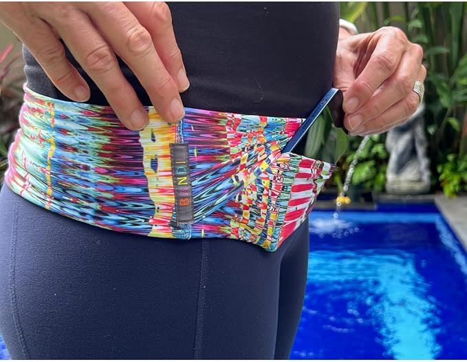 BANDI Pocketed Wraps – Running Waist Belt with Pockets for Phone, Money, Keys & Medical Devices | Secure, No-Bounce Travel & Fitness Belt, for Women and Men, USA Company - Image 7