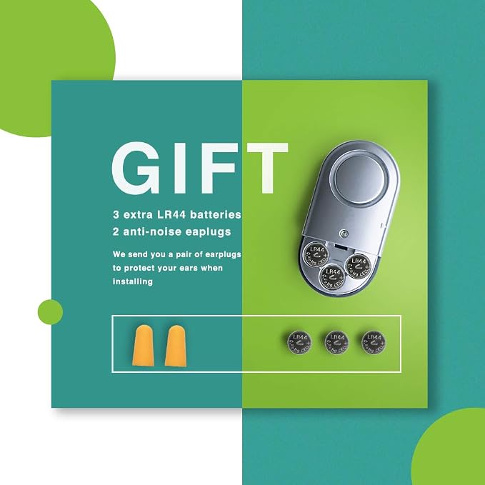 120 DB Loud Door and Window Open Alarm Sensor 2 Pack | For Kids, Dementia Patients Safety, Burglar Anti-theft Wireless Security Alarms Keep Your Home, Pool, Cabinet, Business Safe - Image 6