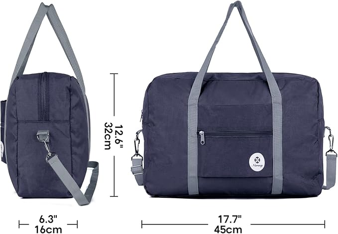 For Spirit Airlines Personal Item Bag Foldable Travel Duffel Bag Tote Carry on Luggage Duffle Overnight for Women and Men - Image 5