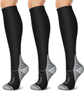 3 Pack Compression Socks - Compression Socks Women and Men, 15-20mmHg, Best for Nurses, Travel, Pregnancy by Unknown