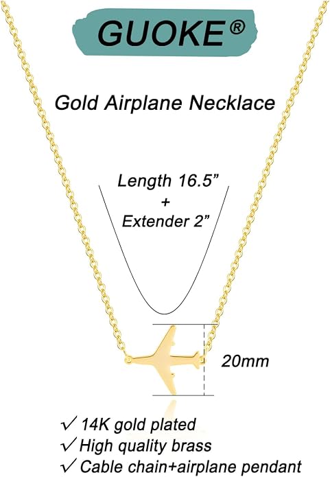 Gold Necklace for Women, Dainty Charm Pendant Necklace Jewelry Gift | 14K Gold Plated, Cute, Delicate, Adults, Non Tarnish, Hypoallergenic, Accessories - Image 6