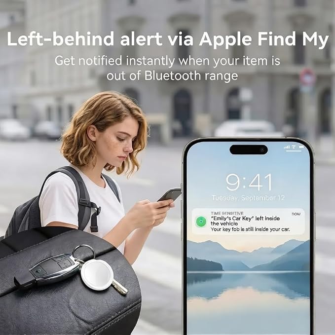 GPS Tracker for Vehicles Car Tracker Device for Apple Find My iOS Only | Undetectable Hidden Waterproof Worldwide Real-Time Tracking for Cars No Subscription No Monthly Fee Replaceable Battery - Image 4