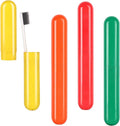 Hooqict 4 Pack Travel Toothbrush Case Portable Travel Toothbrush Holder Plastic Toothbrush Container Protector Cover for Traveling, Camping, Home, School, Business by Hooqict