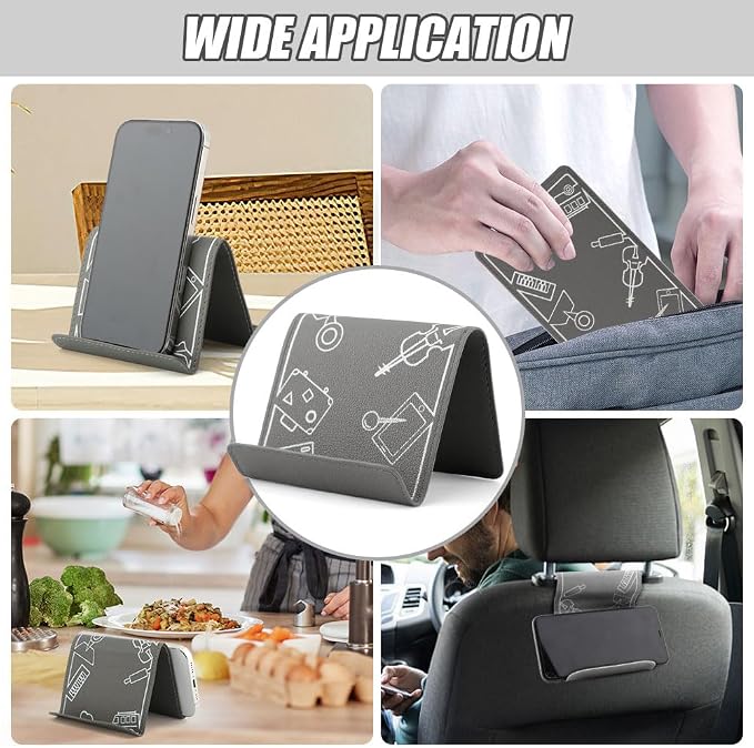 Airplane Phone Holder Flexible Flight Cell Phone Holder and Flexible Tablet Stand Airplane Travel Essential Accessories for Most Smartphones, Tablets(Color:Grey) - Image 7