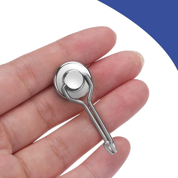 Swivel Swing Magnetic Hook, 30LB 20PCS Refrigerator Magnet Hooks | Heavy Duty Strong Magnets Refrigerator Fridge Hanging for Classroom Beach Vacation Kitchen Grills Home - Image 4
