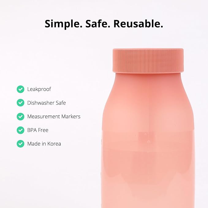 BLUE GINKGO Collapsible Water Bottle – Lightweight, Foldable Silicone Bottle for Travel, Hiking, and Camping (16.9oz, Made in Korea, Rose Pink) - Image 7