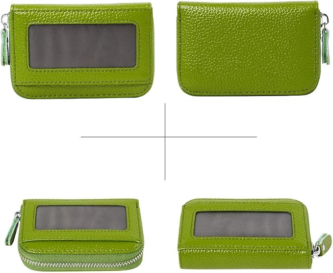 Women's RFID Blocking 12 Slots Credit Card Holder Leather Accordion Wallet - Image 3