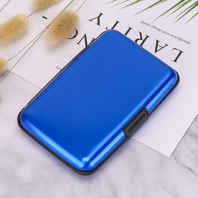 RFID Blocking Credit Card Protector Case Holder Wallet for Men Women | RFID Blocking Credit Card Protector Aluminum ID Case Hard Shell Business Card Holders Metal Wallet for Men or Women - Image 7