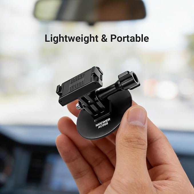 NEEWER AC058 Adhesive Base Mount Kit Compatible with DJI GoPro Cameras | For Osmo Nano/360/Action 6 5 Pro 4 3, Magnetic Quick Release Adapter Stand, Action Camera Accessories for POV Video Recording - Image 7
