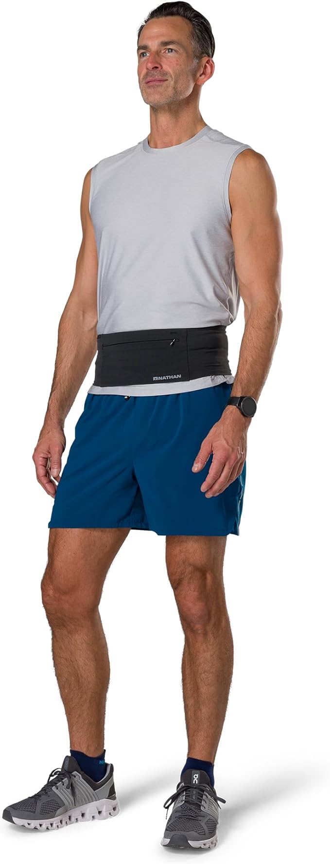 Nathan Zipster Max Running Belt, Running Belts for Women and Men, Bounce-Free Waist Pack with Extra Large Zipper Pocket, Smartphone Storage, Walking, Gym, Hiking - Image 8