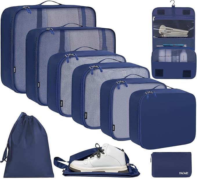 BAGAIL 10 Set Packing Cubes and Digital Luggage Scale - Image 2